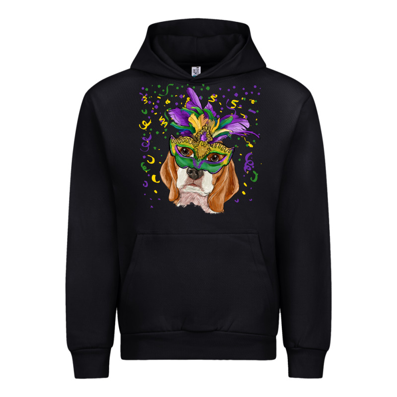 Mardi Gras  Mask Beagle Urban Hoodie by RanaPortraitStore | Teevron