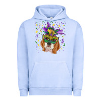 Pigment Grape Ice mardi gras  mask beagle Urban Hoodie - RanaPortraitStore