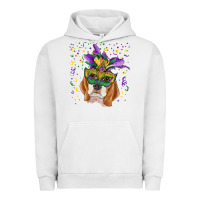 Pigment Lunar Rock mardi gras  mask beagle Urban Hoodie - RanaPortraitStore