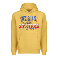 Antique Gold stars and striper billie wilder Premium Hoodie - texasbilliewilder