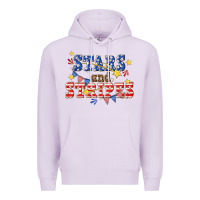 Lilac stars and striper billie wilder Premium Hoodie - texasbilliewilder