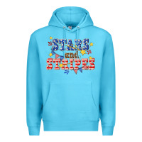 Ocean Blue stars and striper billie wilder Premium Hoodie - texasbilliewilder