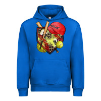Cobalt softball home plate Urban Hoodie - Zillion Design Studio