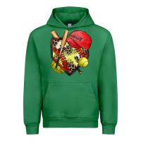Emerald softball home plate Urban Hoodie - Zillion Design Studio