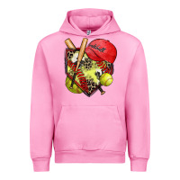 Fuchsia Pink softball home plate Urban Hoodie - Zillion Design Studio