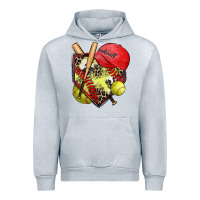 Heather Grey softball home plate Urban Hoodie - Zillion Design Studio
