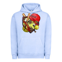 Pigment Grape Ice softball home plate Urban Hoodie - Zillion Design Studio