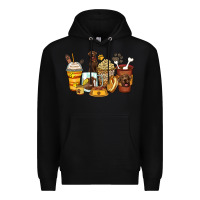 Black labrador retriever coffee cups Premium Hoodie - Zillion Design Studio