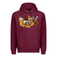 Burgundy labrador retriever coffee cups Premium Hoodie - Zillion Design Studio