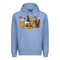 Colony Blue labrador retriever coffee cups Premium Hoodie - Zillion Design Studio