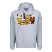 Heather Grey labrador retriever coffee cups Premium Hoodie - Zillion Design Studio