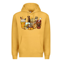 Mustard labrador retriever coffee cups Premium Hoodie - Zillion Design Studio