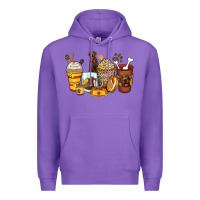 Purple labrador retriever coffee cups Premium Hoodie - Zillion Design Studio