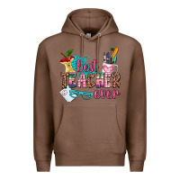 Chestnut best teacher ever Premium Hoodie - AdoDesignShop