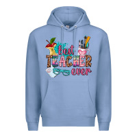 Colony Blue best teacher ever Premium Hoodie - AdoDesignShop