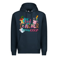 Navy best teacher ever Premium Hoodie - AdoDesignShop