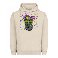 Mardi Gras  Mask Pitbull Urban Hoodie | Teevron