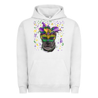 Pigment Lunar Rock mardi gras  mask pitbull Urban Hoodie - RanaPortraitStore