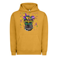 Pigment Peanut Butter mardi gras  mask pitbull Urban Hoodie - RanaPortraitStore