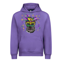 Tulip mardi gras  mask pitbull Urban Hoodie - RanaPortraitStore