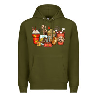 Army Green labradoodle coffee cups Premium Hoodie - Zillion Design Studio