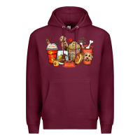 Burgundy labradoodle coffee cups Premium Hoodie - Zillion Design Studio