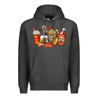 Charcoal Heather labradoodle coffee cups Premium Hoodie - Zillion Design Studio
