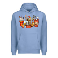 Colony Blue labradoodle coffee cups Premium Hoodie - Zillion Design Studio