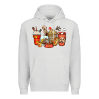 Dove Grey labradoodle coffee cups Premium Hoodie - Zillion Design Studio