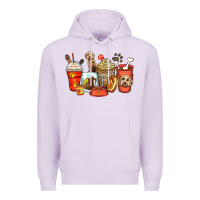 Lilac labradoodle coffee cups Premium Hoodie - Zillion Design Studio