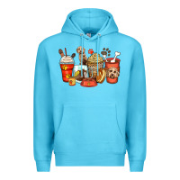 Ocean Blue labradoodle coffee cups Premium Hoodie - Zillion Design Studio