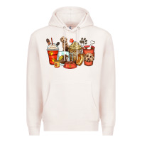 Pale Pink labradoodle coffee cups Premium Hoodie - Zillion Design Studio