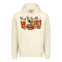 Sandshell labradoodle coffee cups Premium Hoodie - Zillion Design Studio