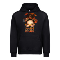 Black basketball messy bun mom Urban Hoodie - texasbilliewilder