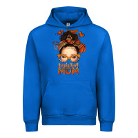 Cobalt basketball messy bun mom Urban Hoodie - texasbilliewilder
