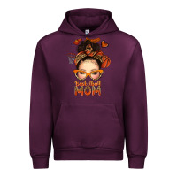 Mauve Wine basketball messy bun mom Urban Hoodie - texasbilliewilder