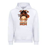 Basketball Messy Bun Mom Urban Hoodie | Teevron
