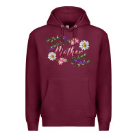 Burgundy floral mother Premium Hoodie - RanaPortraitStore