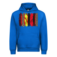 Cobalt softball brushstroke Urban Hoodie - Zillion Design Studio
