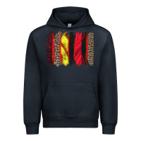 Navy softball brushstroke Urban Hoodie - Zillion Design Studio