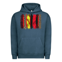 Pigment Midnight Navy softball brushstroke Urban Hoodie - Zillion Design Studio