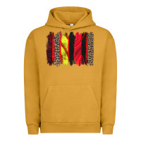 Pigment Peanut Butter softball brushstroke Urban Hoodie - Zillion Design Studio