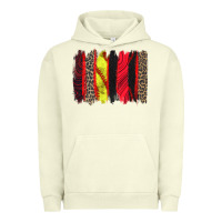 Pigment Pistachio softball brushstroke Urban Hoodie - Zillion Design Studio