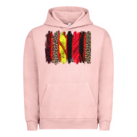 Pigment Salmon softball brushstroke Urban Hoodie - Zillion Design Studio