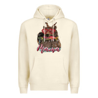 Sandshell mother's day mama bear wıth bandana and glasses Premium Hoodie - RanaPortraitStore