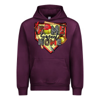 Mauve Wine home sweet home softball Urban Hoodie - Zillion Design Studio