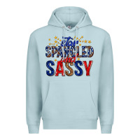 Blue Mist star spangled and sassy billie wilder Premium Hoodie - texasbilliewilder