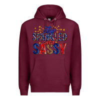 Burgundy star spangled and sassy billie wilder Premium Hoodie - texasbilliewilder