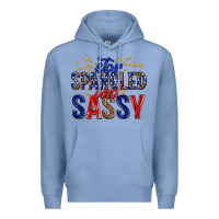 Colony Blue star spangled and sassy billie wilder Premium Hoodie - texasbilliewilder