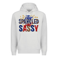 Dove Grey star spangled and sassy billie wilder Premium Hoodie - texasbilliewilder